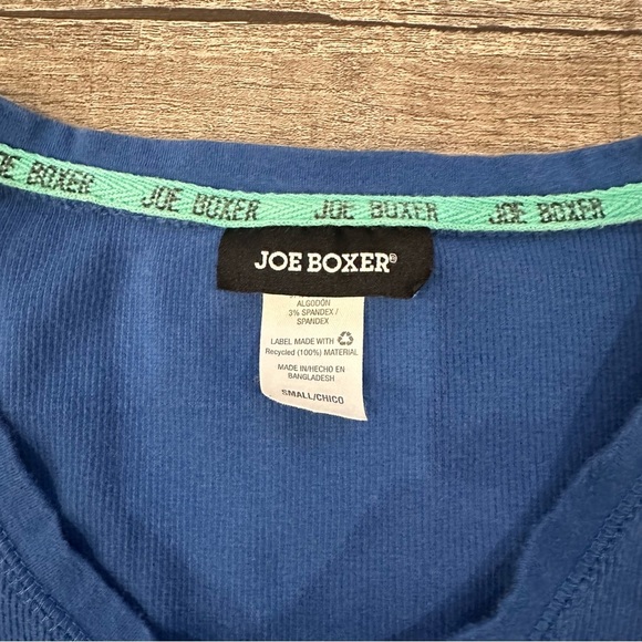 Joe Boxer‎ Women's Cotton Undershirt Pajamas Sleep Shirt Blue Size Small - Picture 2 of 7